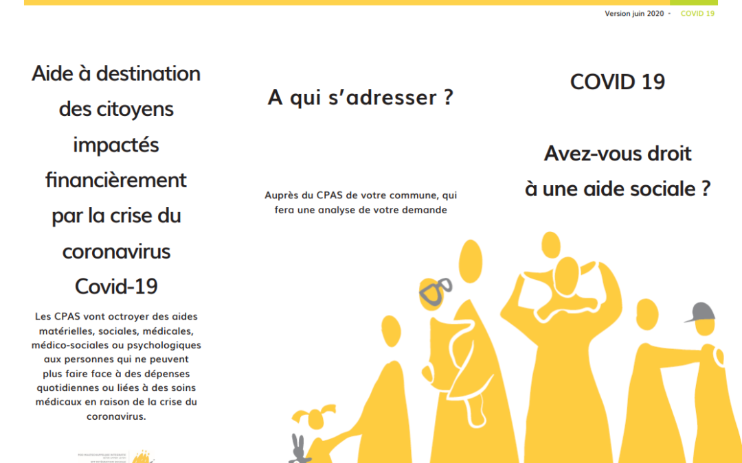 Aide à destination des citoyens impactés financièrement par la crise du coronavirus Covid-19